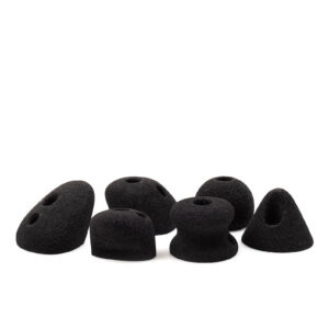 EasyLine: Conjunto de 6 presas de escalada con agarre romo, diseñadas para facilidad y rendimiento.