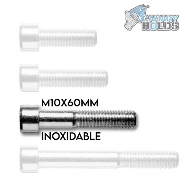 TORNILLO M10X60 MM INOXIDABLE - TORNILLERIA DE ESCALADA